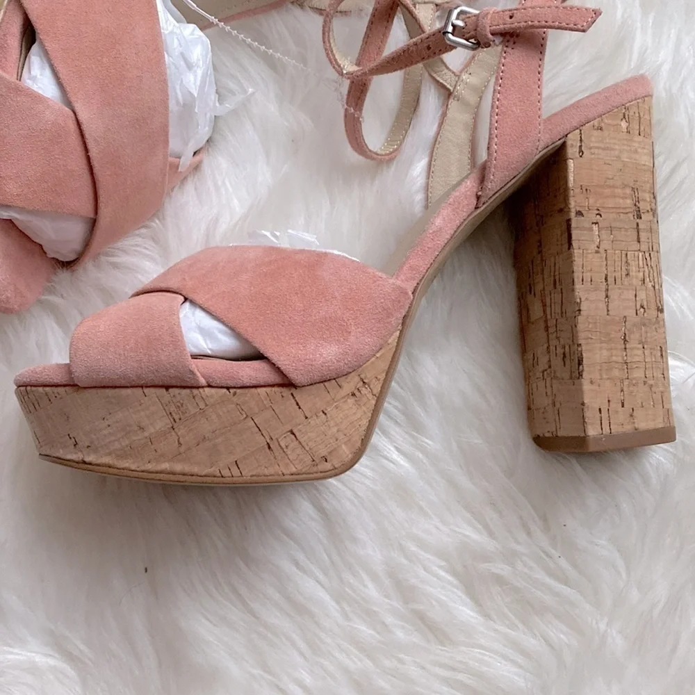 Botkier NY Plateau Suede Slingback Sandals